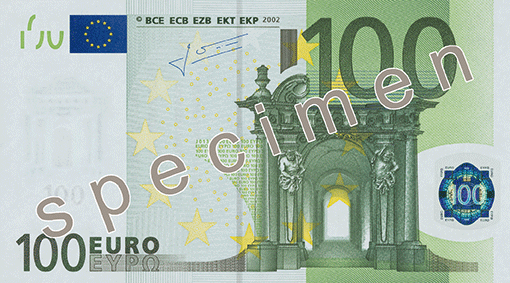 Лице на €100