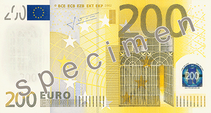 Лице на €200
