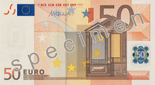 Лице на €50